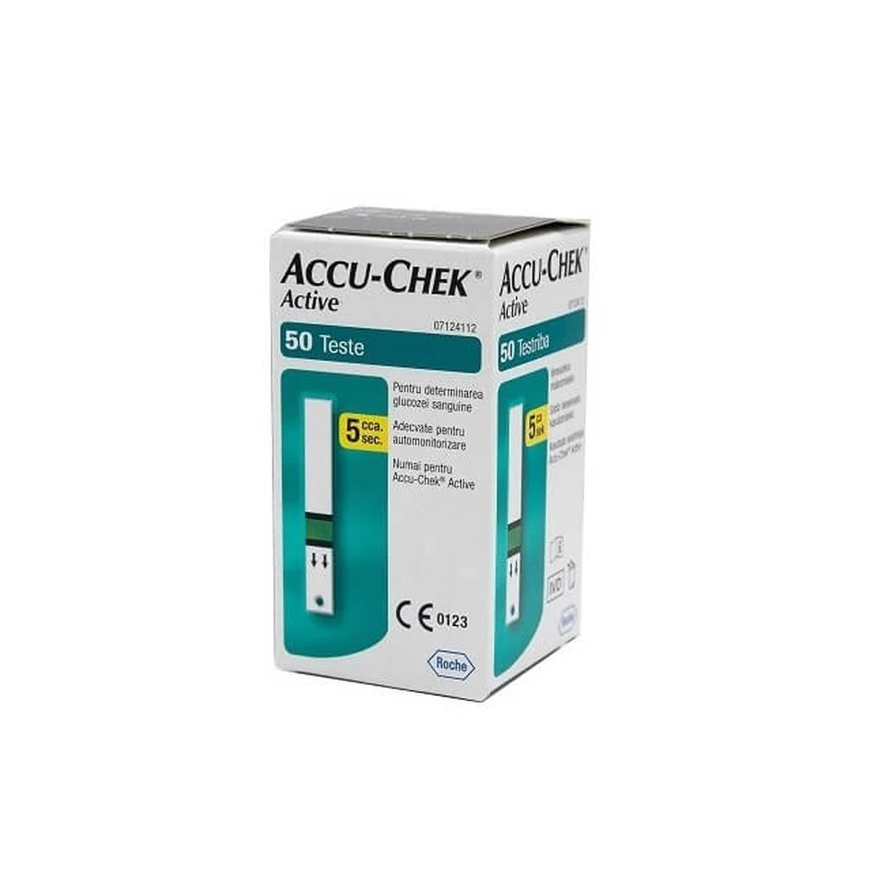 Bandelete Accu-Chek Active 50 teste