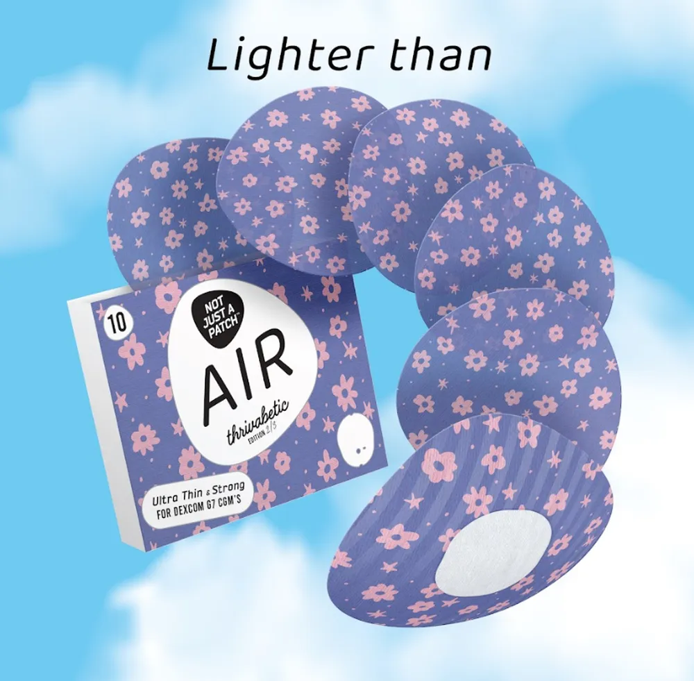 Plasturi Dexcom ONE+ AIR BloomBerry Violet Not Just A Patch